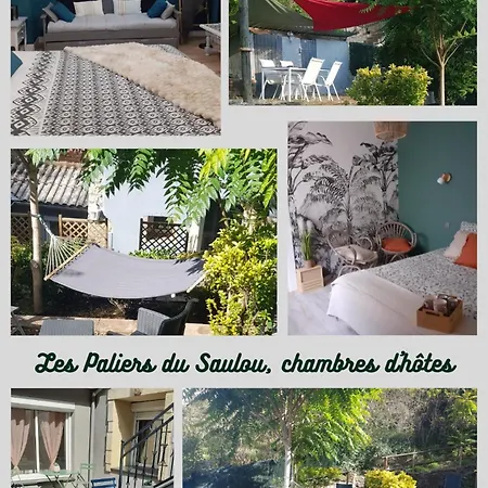 לינה וארוחת בוקר Les Paliers Du Saulou